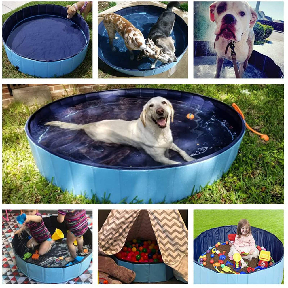 Dog Swimming Pool: Durable Foldable Pet Bath Tub