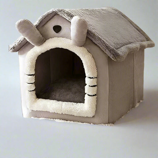 Indoor Warm Dog House: Soft Pet Bed Tent & Kennel