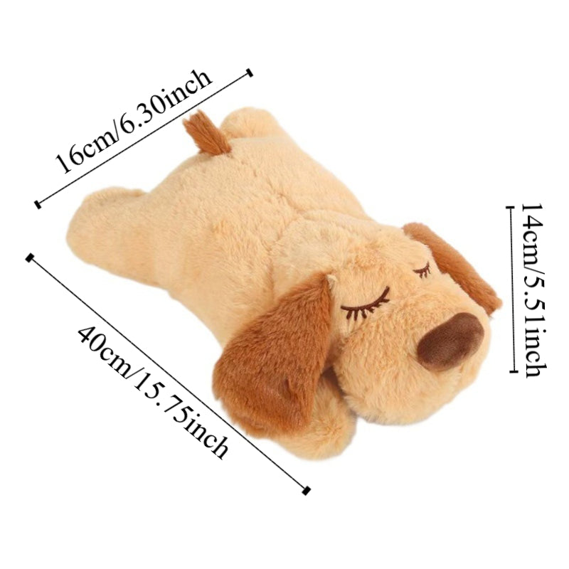 Dog Heartbeat Toy Anxiety Relief Plush for Puppies