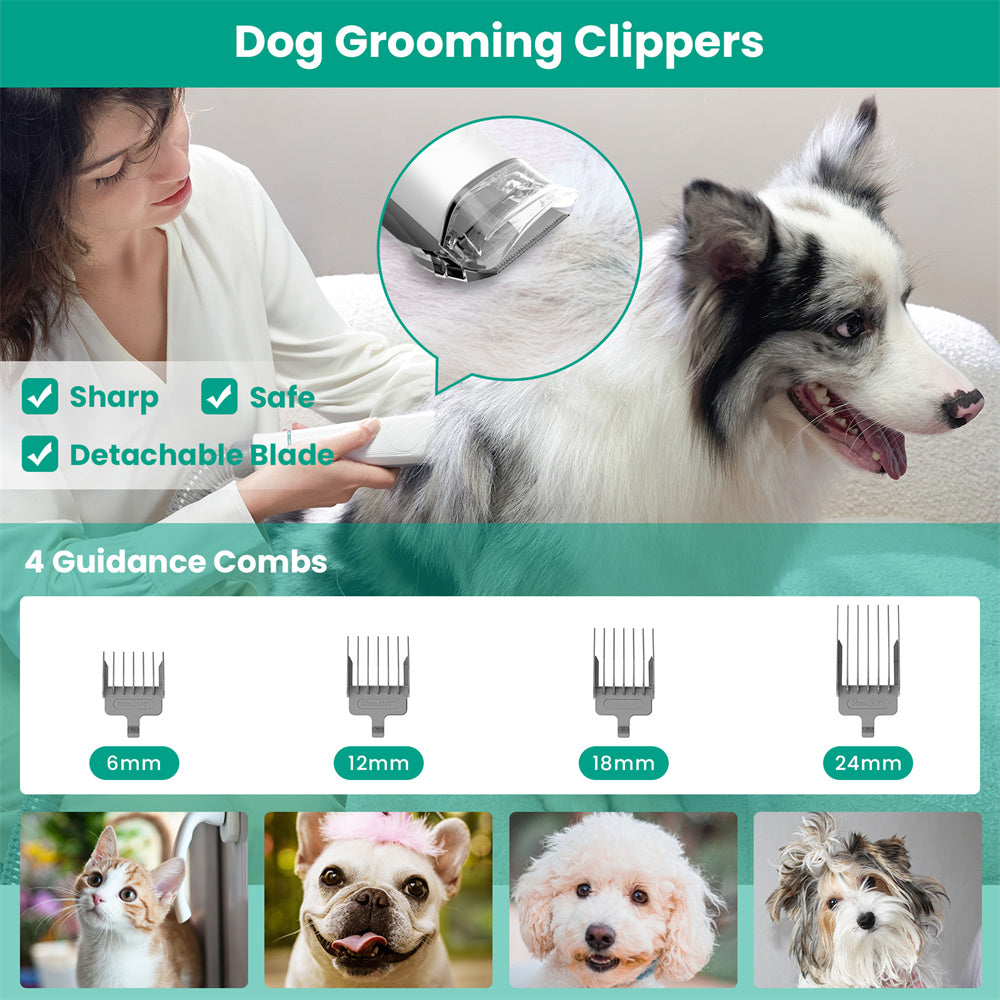 Pet Grooming Vacuum Kit: INSE P20, 99% Hair Collection