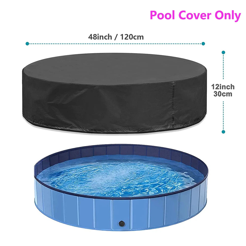Dog Swimming Pool: Durable Foldable Pet Bath Tub