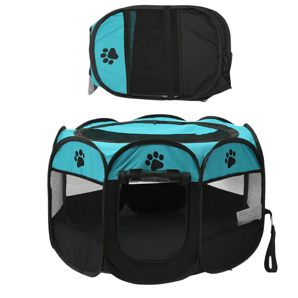 Folding Pet Tent Dog House - Portable Playpen for Large Dogs