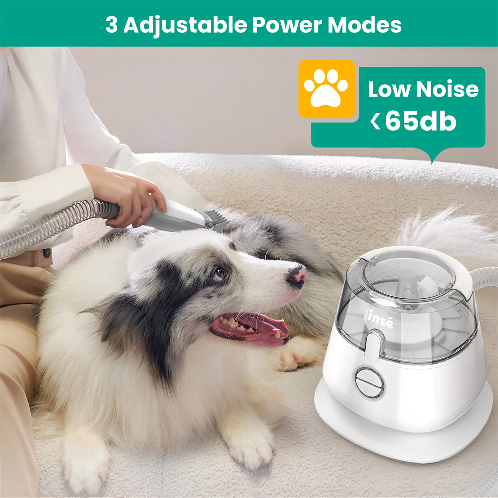 Pet Grooming Vacuum Kit: INSE P20, 99% Hair Collection